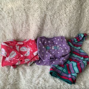 Three Piece Fleece Pajama and Hoodie Set